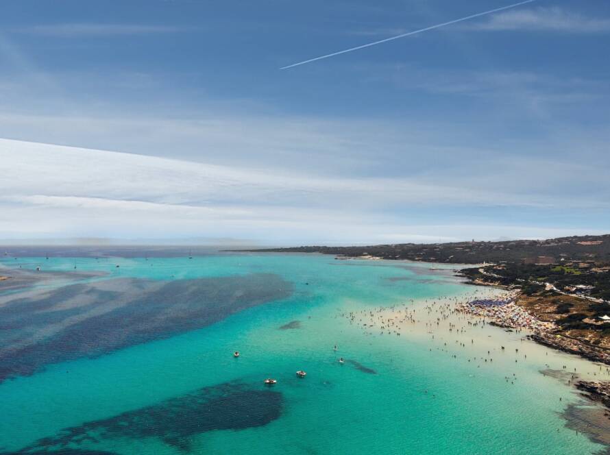 aerial view of sea